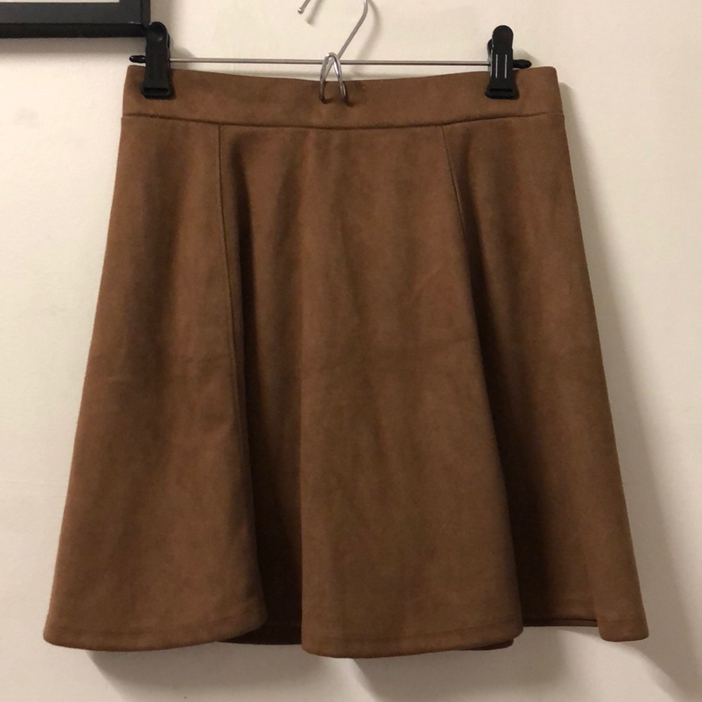 Suede skirt